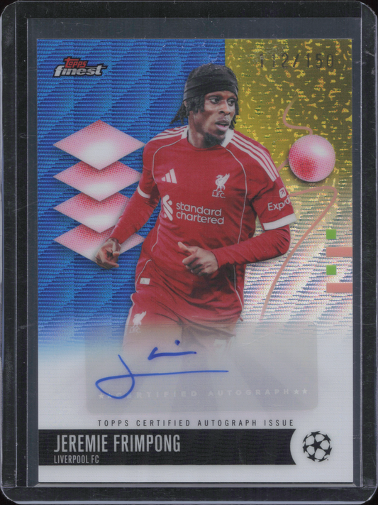 Jeremie Frimpong Autograph Numbered /150 Topps Finest