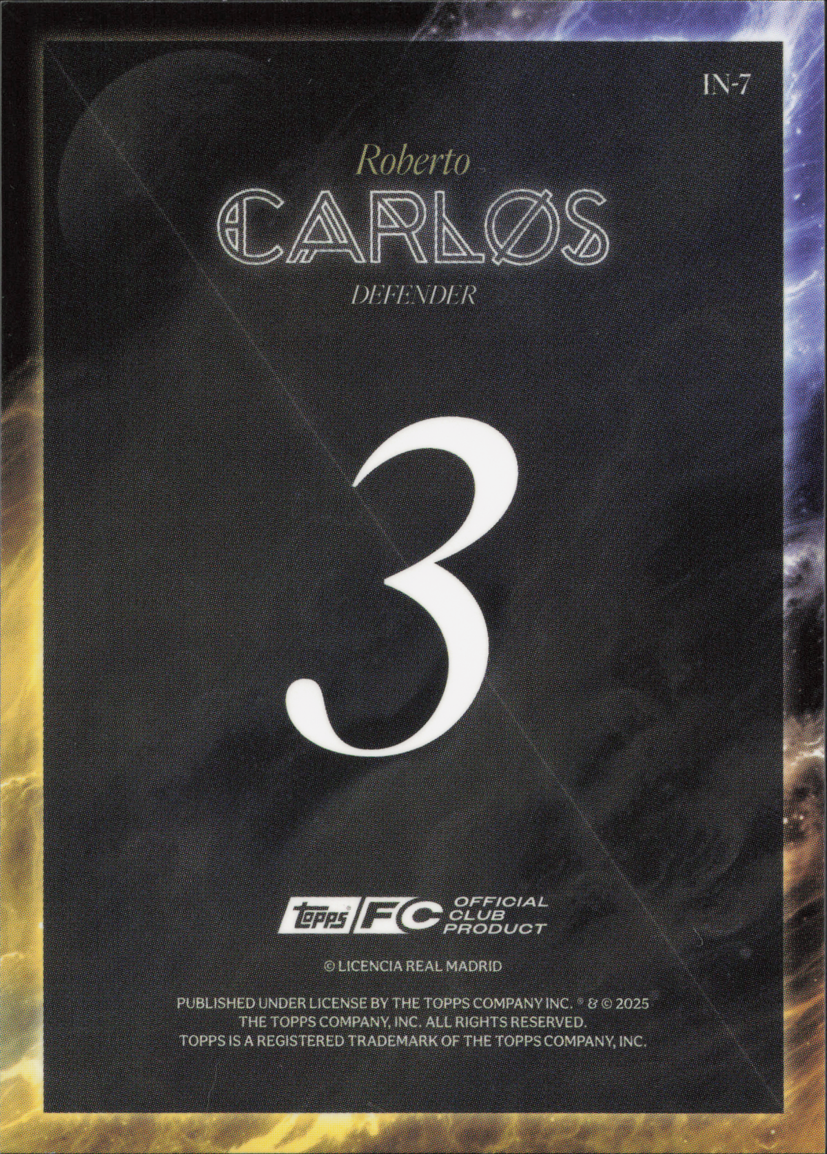 Roberto Carlos Topps Los Blancos Real Madrid