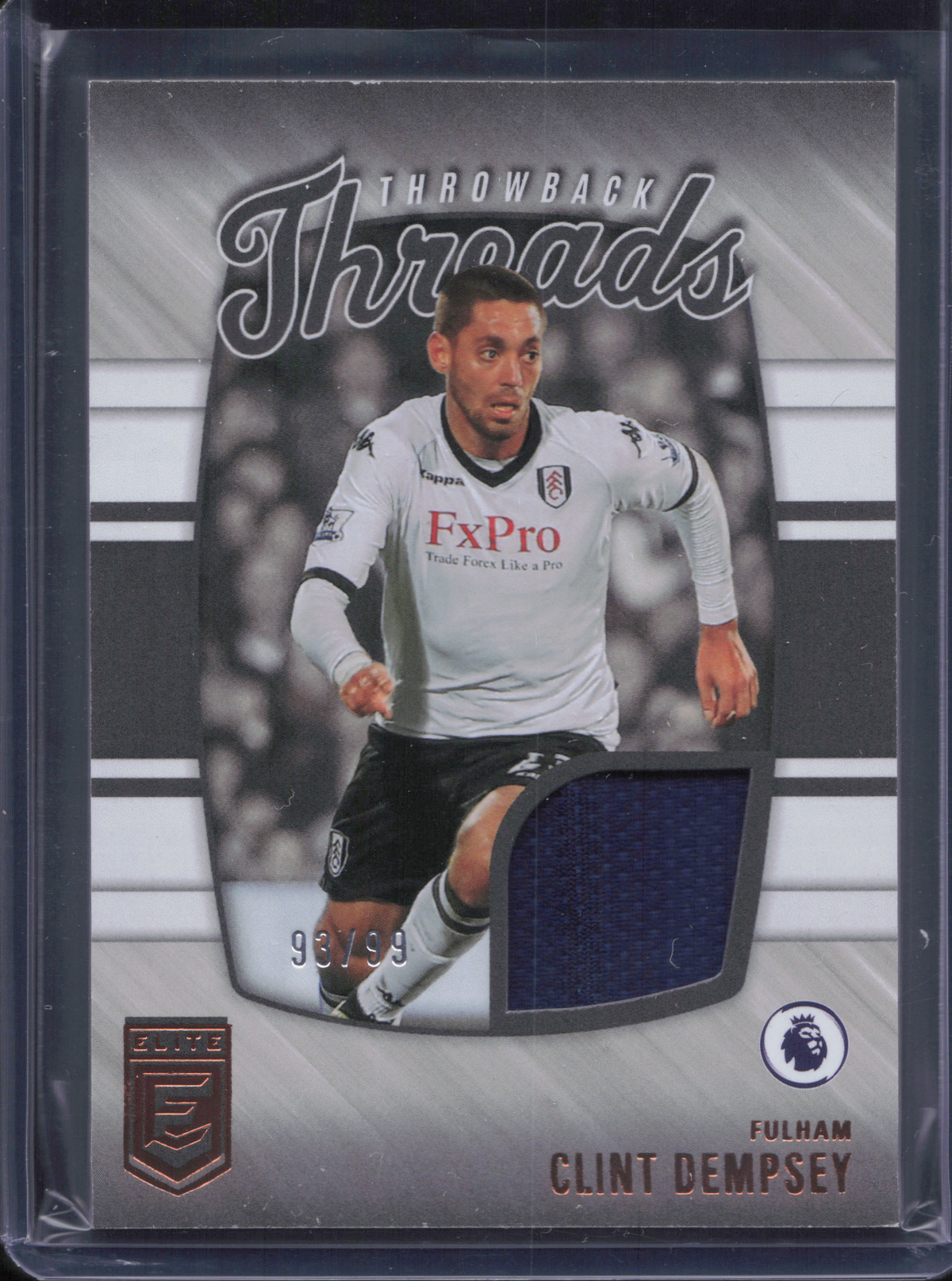 Clint Dempsey Player-Worn Patch Numbered /99 Panini Donruss Elite