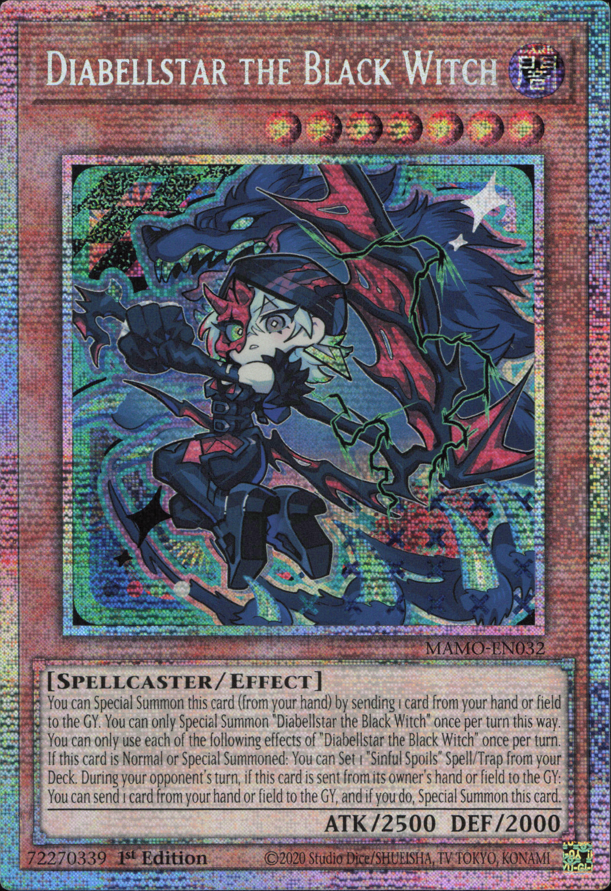 Diabellstar the Black Witch (V.3 - Starlight Rare)