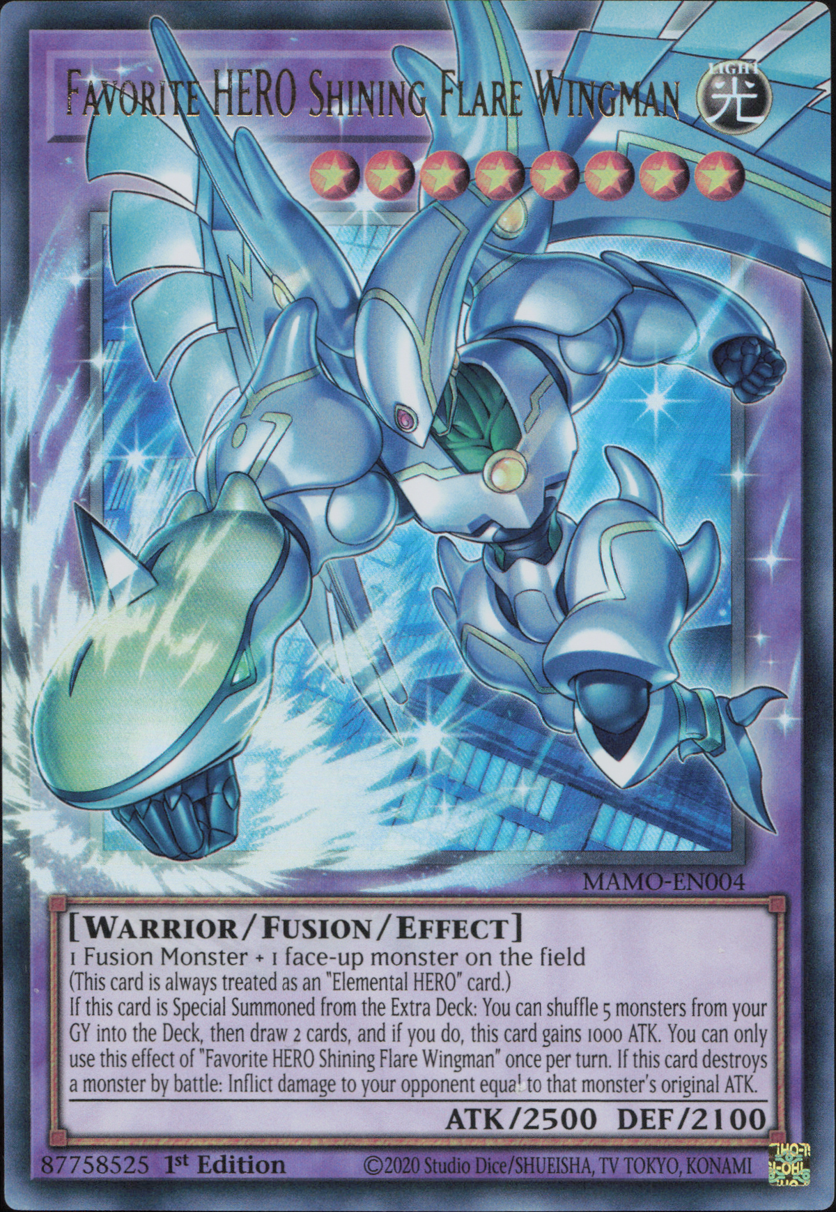 Favorite HERO Shining Flare Wingman (V.2 - Ultra Rare)