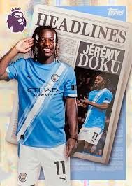 Jeremy Doku Headlines Topps Premier League 2025/2026 Manchester City 25/26 # 447