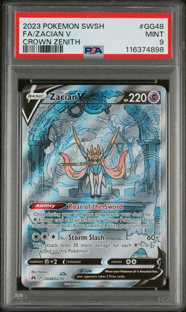 Zacian V (CRZ GG48)(GRADED)(PSA)
