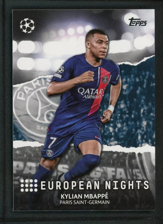 KYLIAN MBAPPE EUROPEAN NIGHTS 2023-24 TOPPS UEFA CHAMPIONS LEAGUE