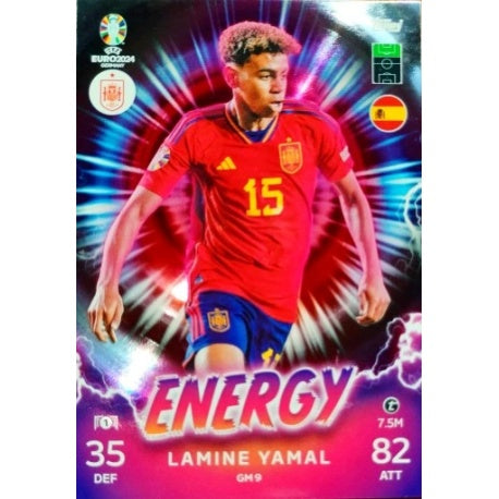 Lamine Yamal Energy #GM9 - Topps Match Attax UEFA Euro 2024 Spain