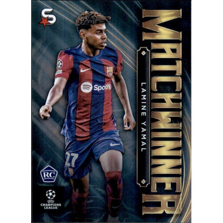 Lamine Yamal FC Barcelona Matchwinner Rookie RC 2023-24 Topps Superstars