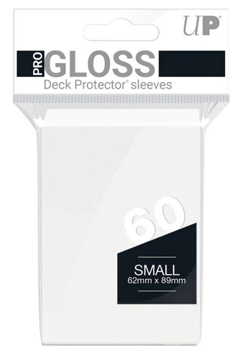 Протектори за карти Ultra Pro - PRO-Gloss Small Size, White (60 бр.)