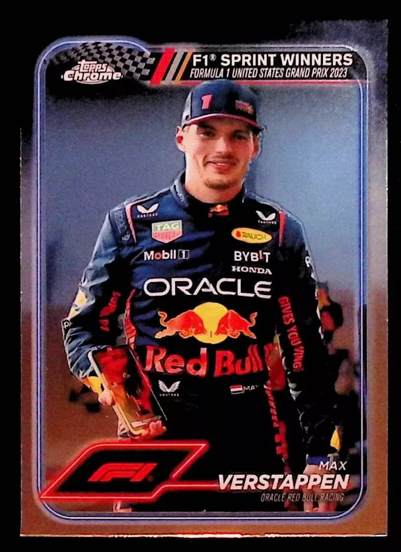 Max Verstappen 2024 Topps Chrome F1 Sprint Winners #152