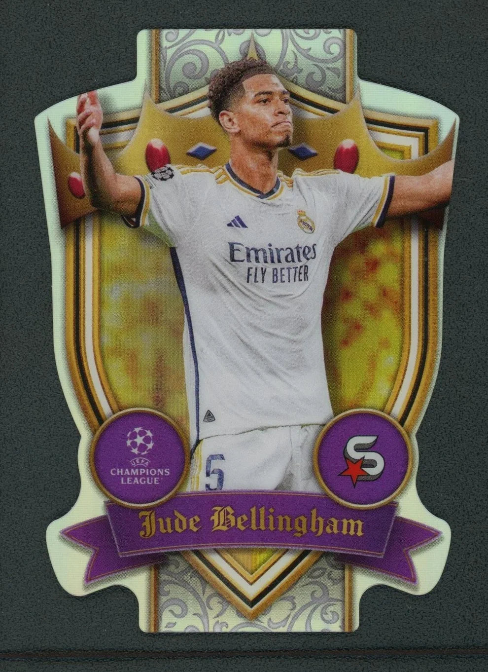 JUDE BELLINGHAM TOPPS UEFA CHAMPIONS LEAGUE DIE-CUT SHIELD SUPERSTARS