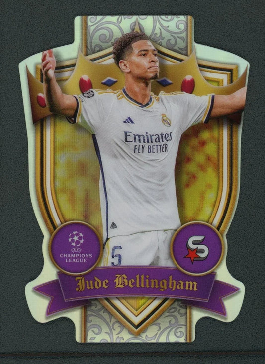 JUDE BELLINGHAM TOPPS UEFA CHAMPIONS LEAGUE DIE-CUT SHIELD SUPERSTARS