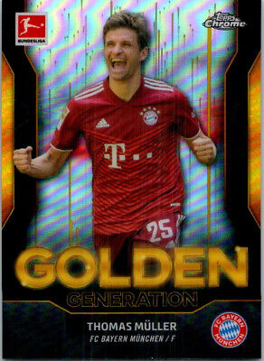 Thomas Muller 2021-22 Topps Bundesliga Chrome Golden Generation #GG-TM