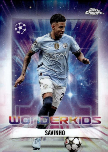 Savinho Wonderkids #WK-17 2024-25 Topps Chrome UEFA Club Competitions
