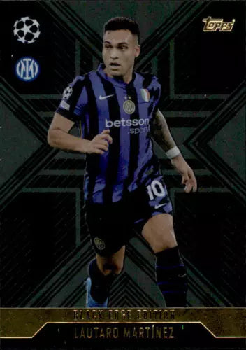Lautaro Martinez Black Edge Edition Card #BLA4 Topps Match Attax