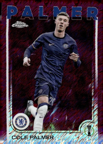 Cole Palmer Magenta Shimmer Refractor 2024-25 Topps Chrome UEFA #32