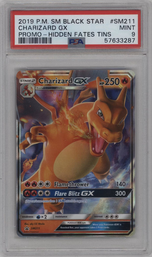 Charizard GX (SM 211)(GRADED)(PSA)