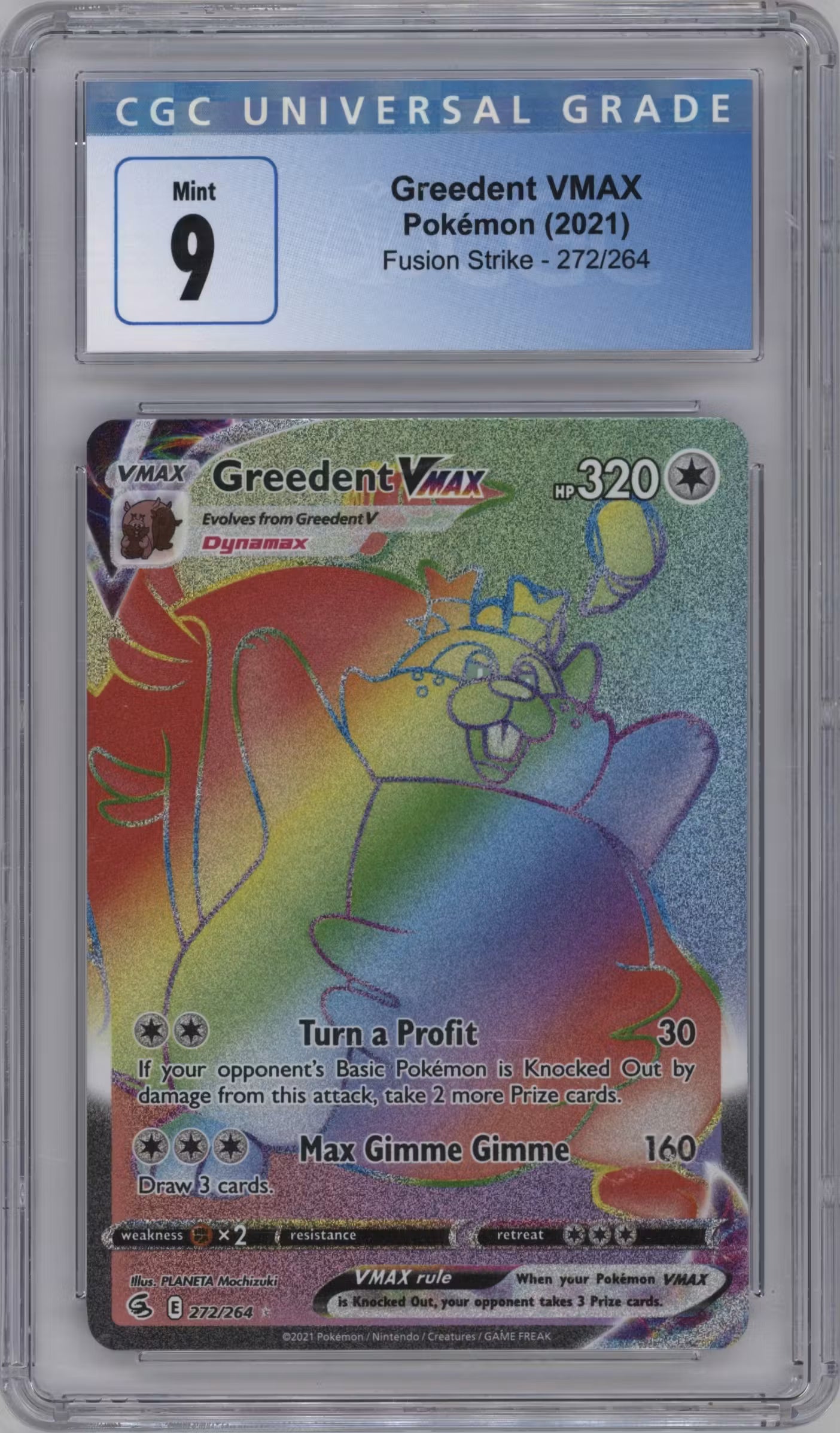 Greedent VMAX (FST 272)(GRADED)(CGC)