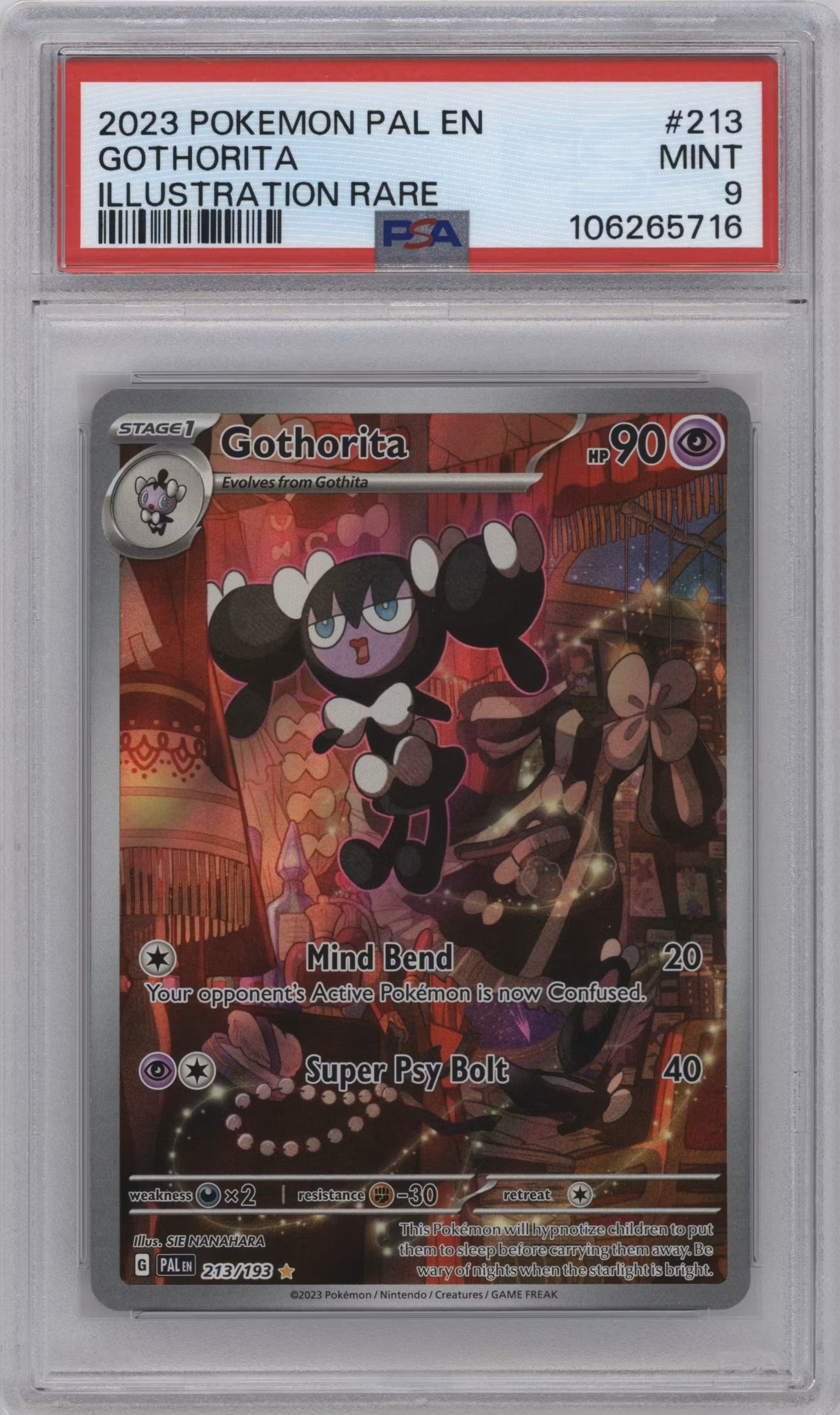 Gothorita (PAL 213)(GRADED)(PSA)