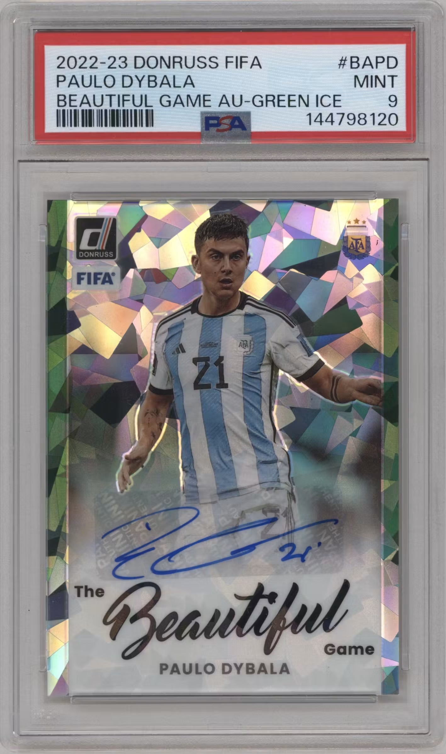 Paulo Dybala Autograph Panini Donruss FIFA 2022-23 (GRADED)(PSA)
