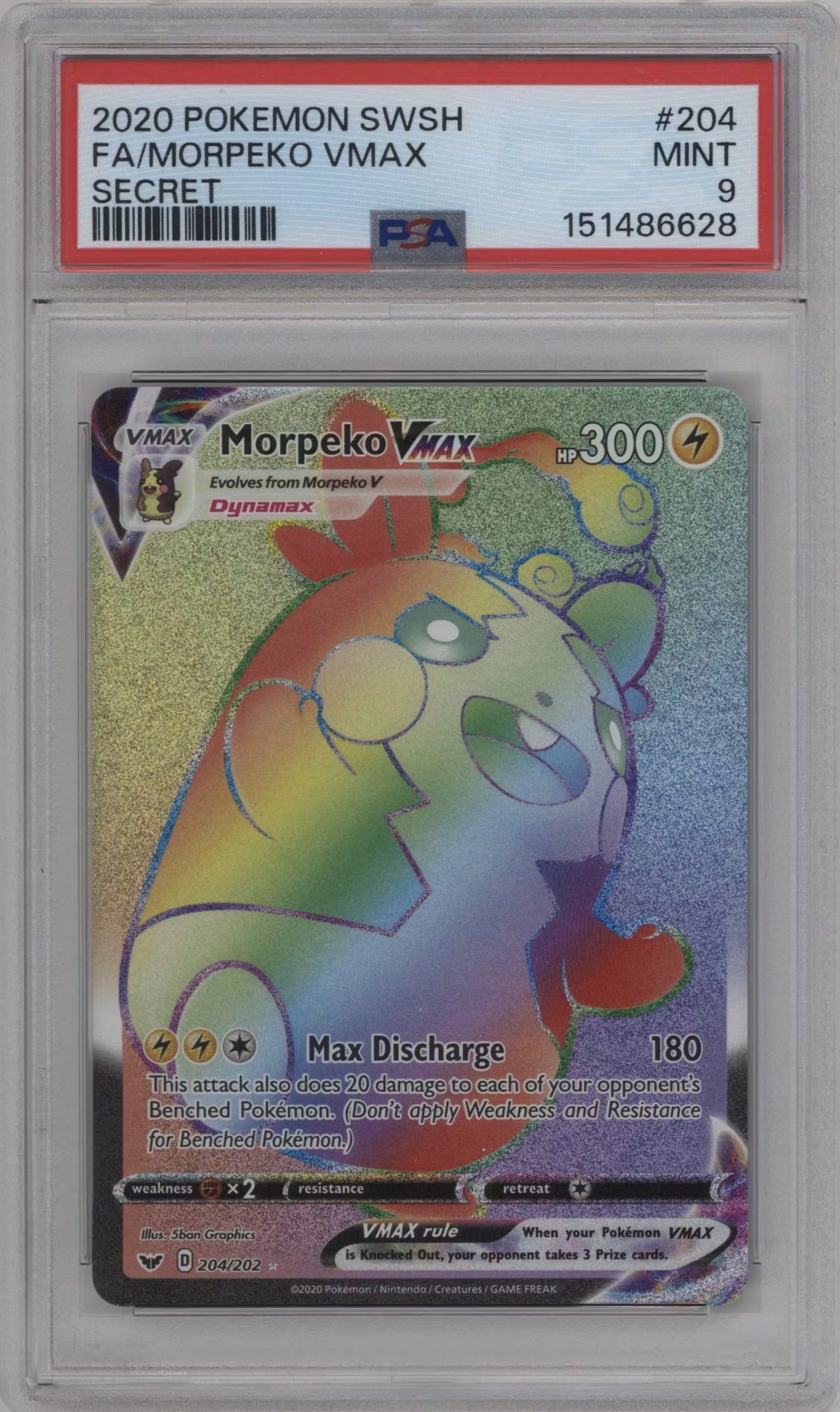 Morpeko VMAX (SSH 204)(GRADED)(PSA)