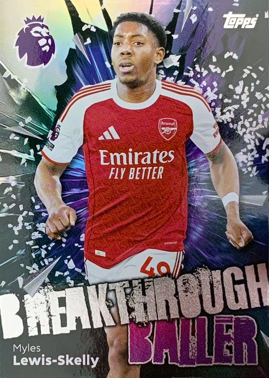 Myles Lewis-Skelly 2025-26 Topps Premier League Breakthrough Baller