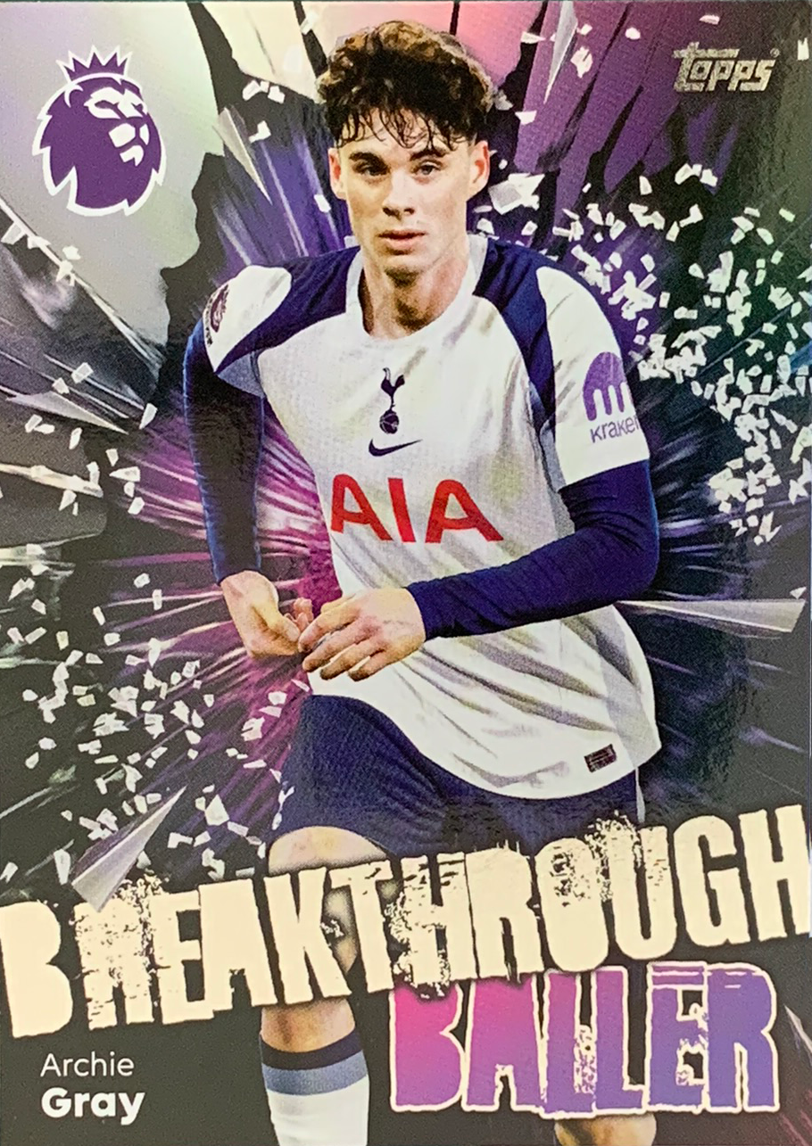 Archie Gray Topps Premier League 2026 Debut Edition Breakthrough Baller