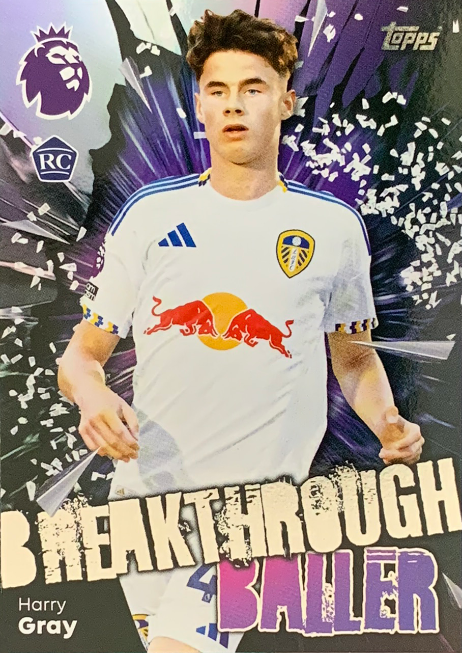 Harry Gray Topps Premier League 2025/2026 Breakthrough Baller 25/26 Leeds # 342