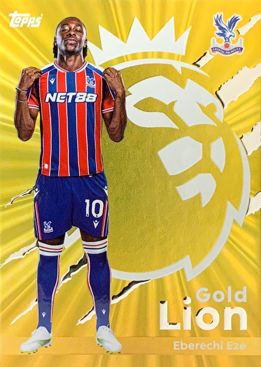 Eberechi Eze Gold Lion Card # GL 8 Topps Premier League 2026