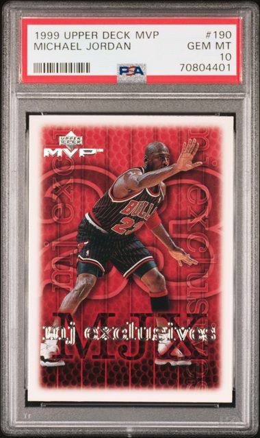 MICHAEL JORDAN 1999 UPPER DECK MVP #190 (GRADED)
