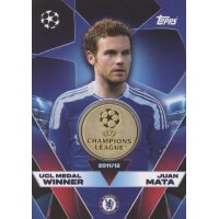 Juan Mata UCL Medal Winner Match Attax