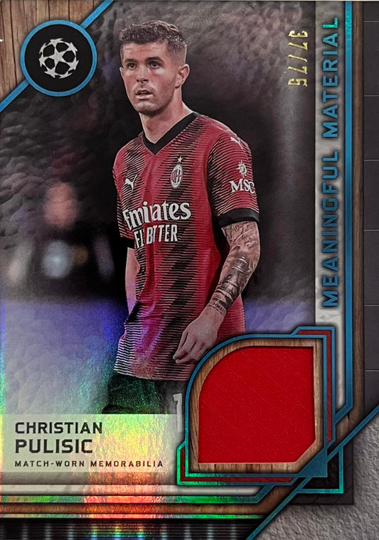 Christian Pulisic Meaningful Material Numbered /75 Topps Museum
