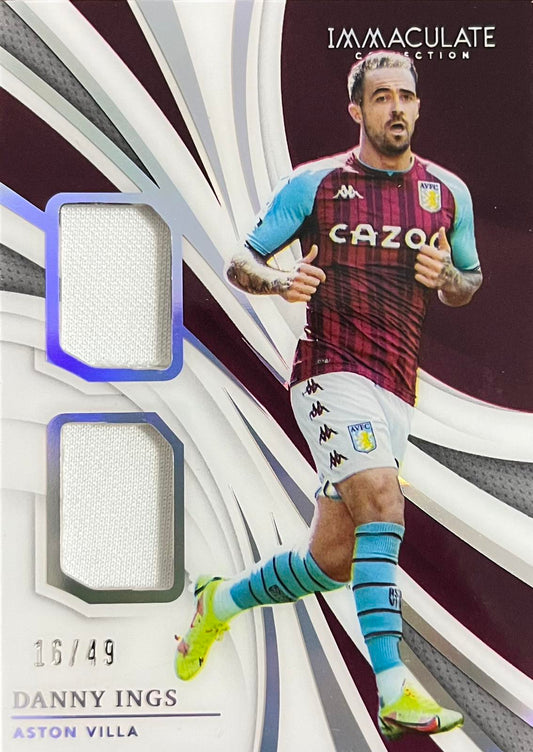 Danny Ings Dual Patch Numbered /49 Player-Worn 2021 Immaculate