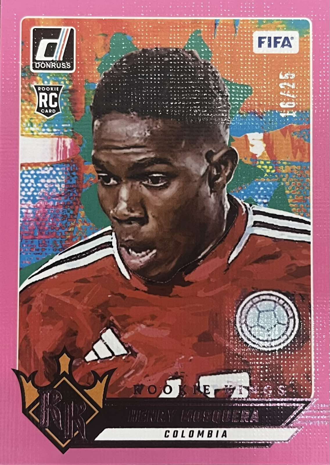 Henry Mosquera Rookie Kings Numbered /25 2024-25 Donruss Soccer