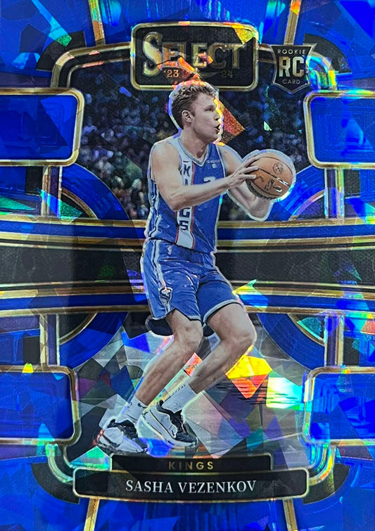 Sasha Vezenkov Select Rookie Blue Ice Prizm