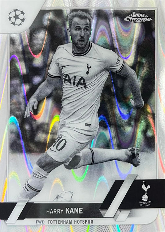 Harry Kane Black and White Raywave Topps Chrome