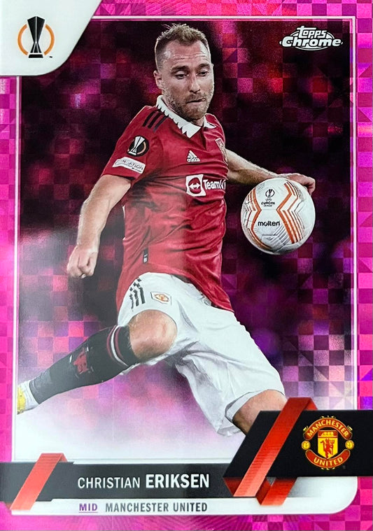 Christian Eriksen Pink X-Fractor Numbered /250 Topps Chrome UCC