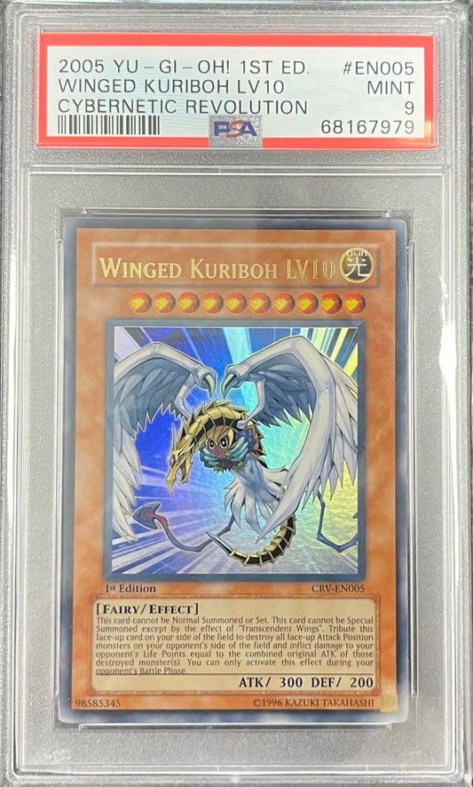 Winged Kuriboh LV10 (V.1 - Ultra Rare)(GRADED)
