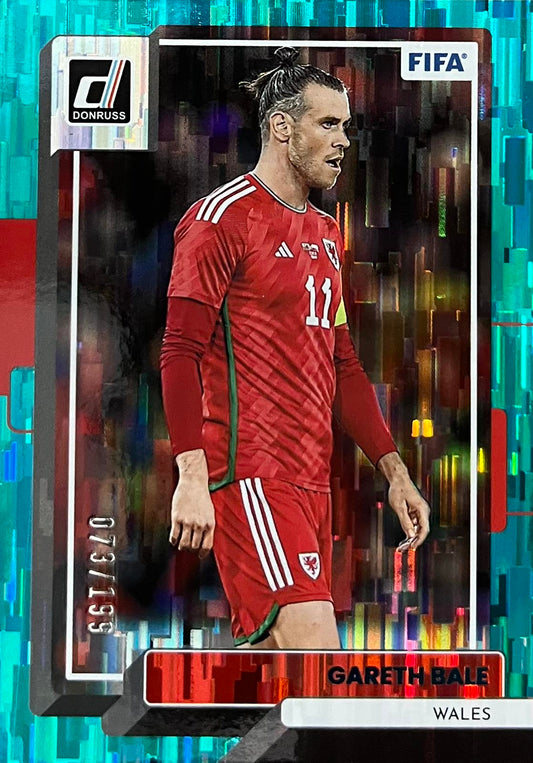 Gareth Bale Teal Parallel Numbered /199 Panini Donruss 2022/23