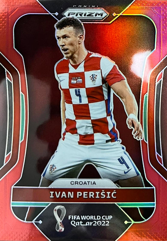 Ivan Perisic Red Prizm Numbered /399 2022 Panini World Cup Qatar