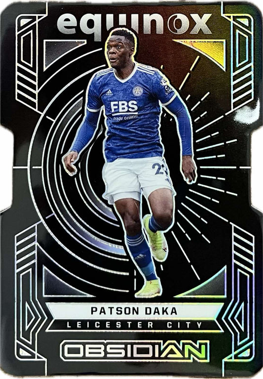 Patson Daka Equinox Obsidian Numbered /99 Panini 2021-22 Leicester