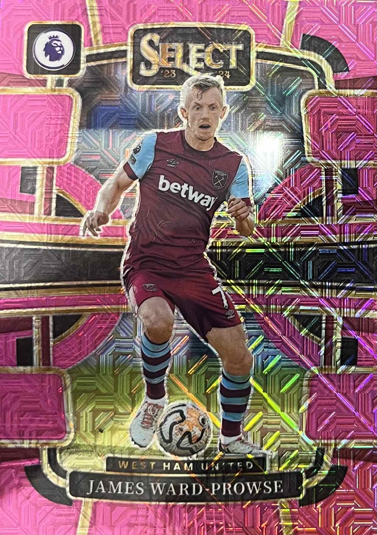 James Ward-Prowse Pink Mojo Numbered /325 Panini Select