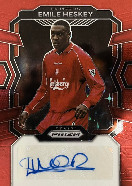 Emile Heskey Prizm EPL Autograph Red Stars