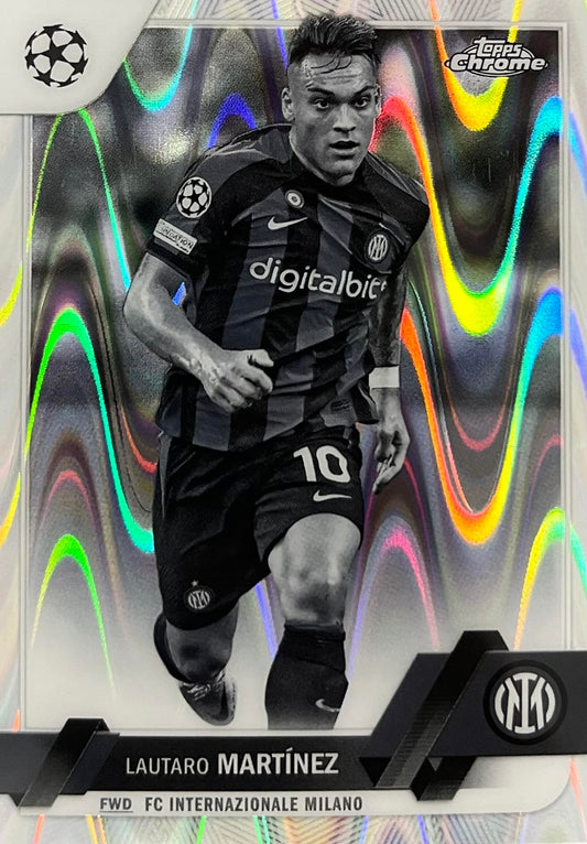 LAUTARO MARTINEZ 2022-23 Topps Chrome UEFA Ray Wave #97