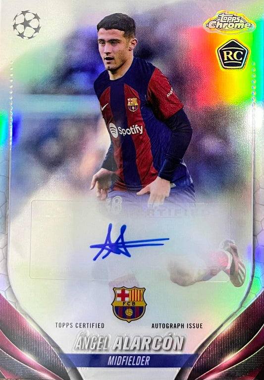 Angel Alarcon Autograph Rookie Topps Chrome Barcelona