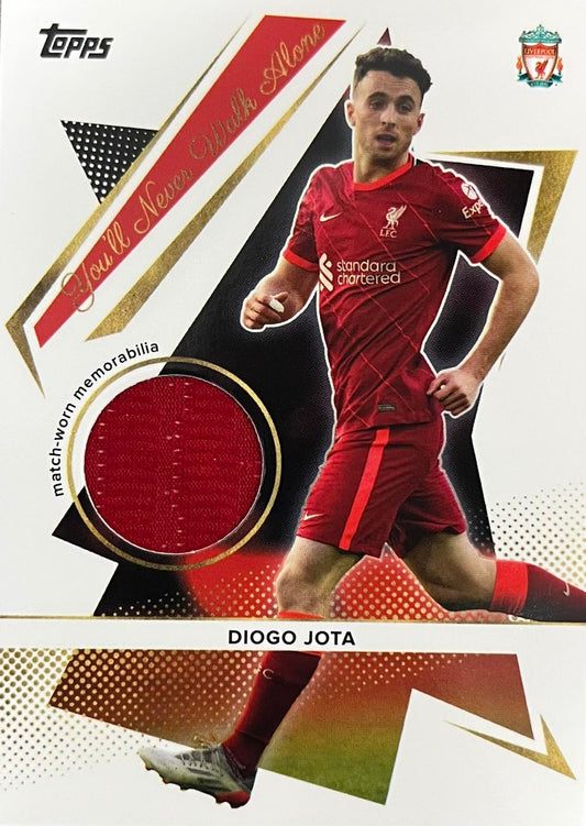 Diogo Jota Match-Worn Patch Liverpool Fan Set
