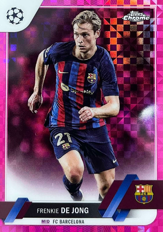 Frenkie De Jong Numbered /250 Topps Chrome