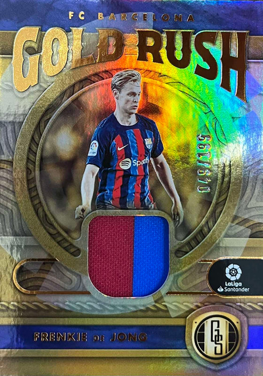 Frenkie de Jong Gold Rush Patch Numbered /199 La Liga Chronicles