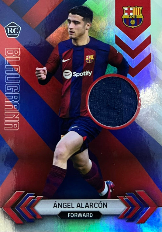 Angel Alarcon Player-Worn Patch Barcelona Topps Team Set 2023-24