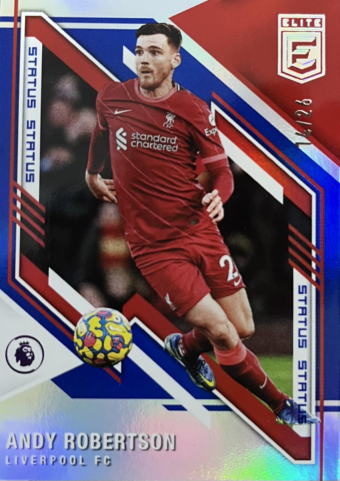 Andy Robertson Numbered /26 Panini Donruss Elite 2021-22