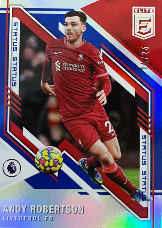 Andy Robertson Numbered /26 Panini Donruss Elite 2021-22
