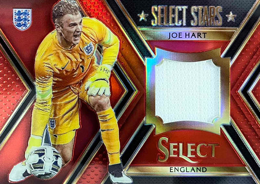 Joe Hart Player-Worn Patch Numbered /49 2015-16 Select Memorabilia